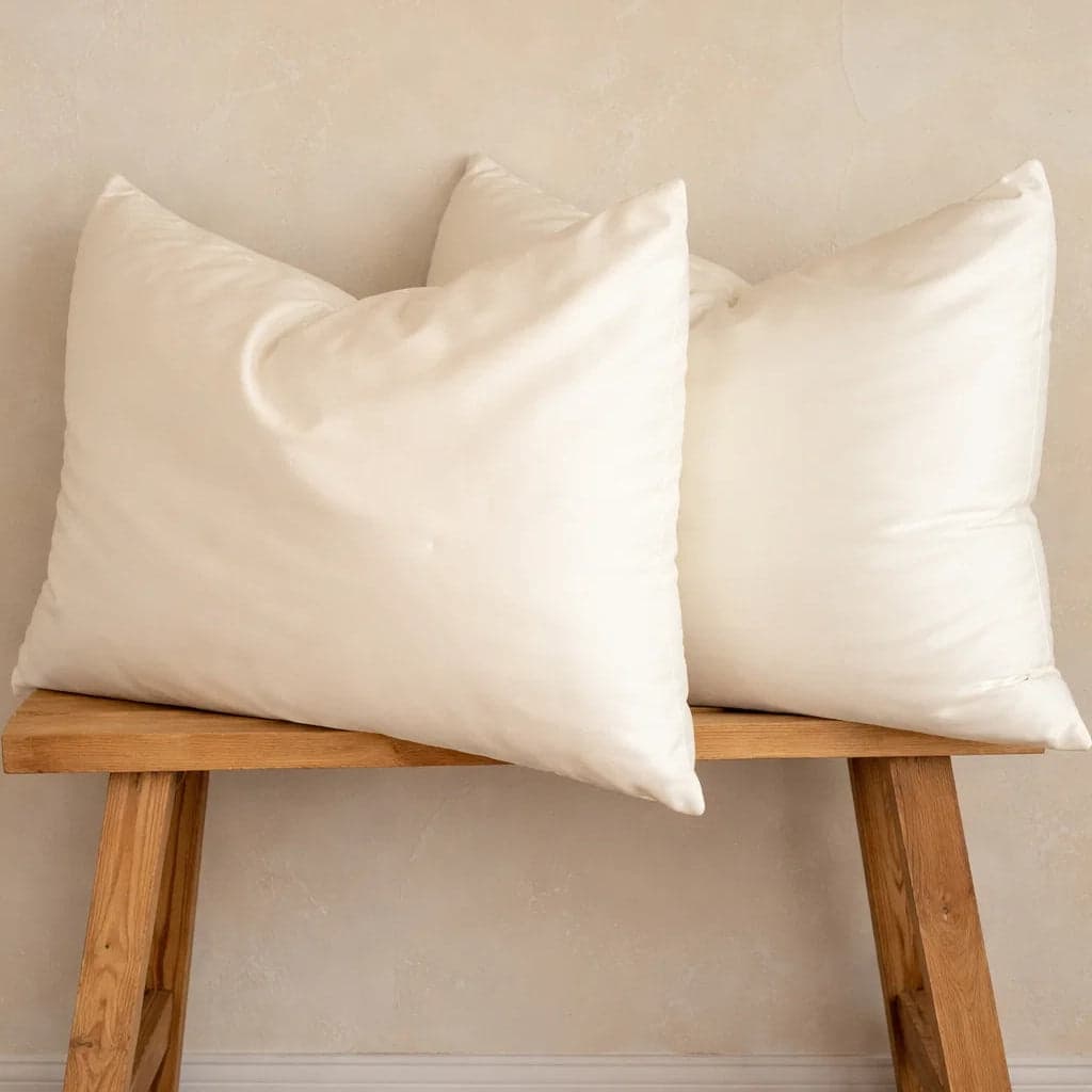 A pair of silk pillowcases and eye masks